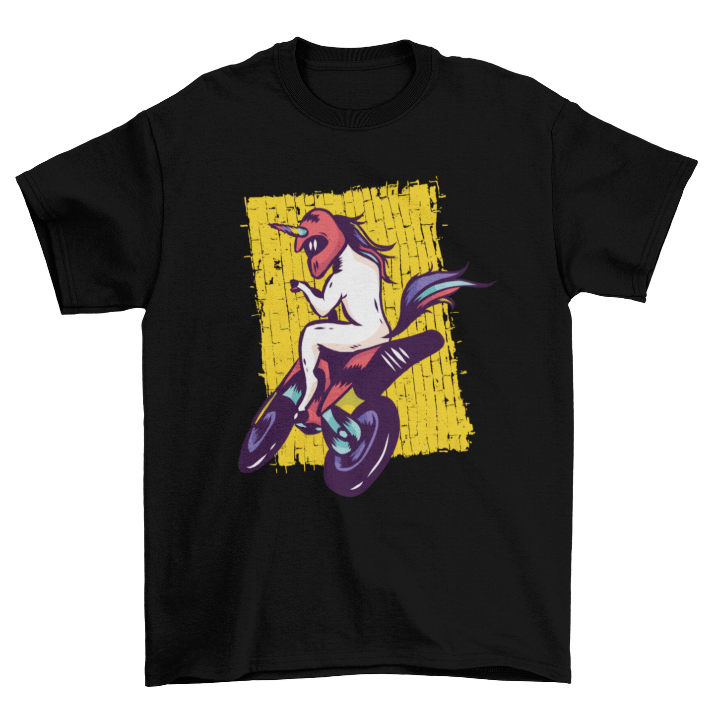 Bike Riding Unicorn T-shirt Design