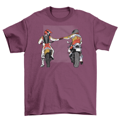 Biker fist bump t-shirt