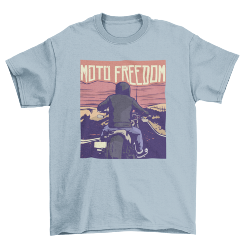 Awesome Biker Motorbike Motorcycle Riding Quote "Moto freedom" Travel