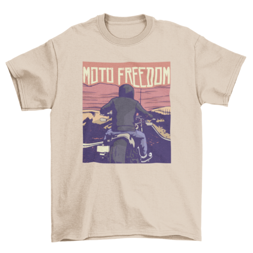 Awesome Biker Motorbike Motorcycle Riding Quote "Moto freedom" Travel