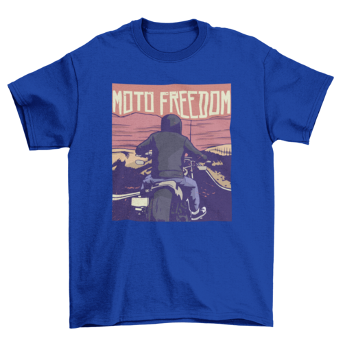 Awesome Biker Motorbike Motorcycle Riding Quote "Moto freedom" Travel