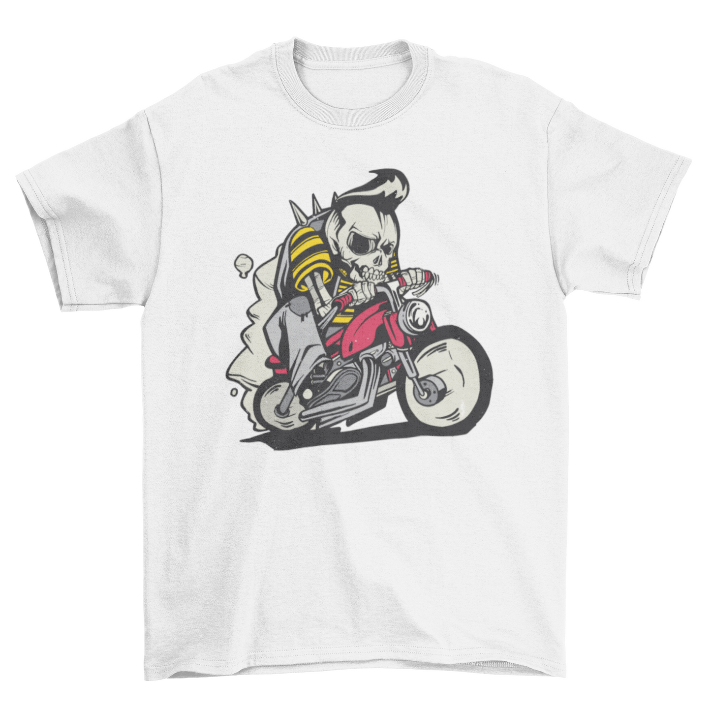 Outlaw Skeleton Bike Rider T-shirt