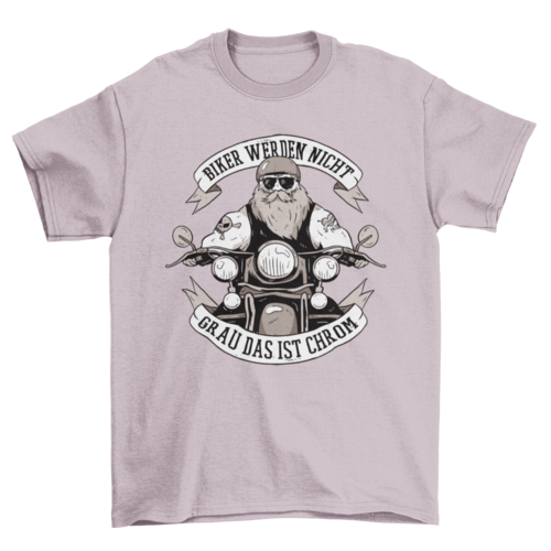 Biker Illustration German Quote T-shirt Design