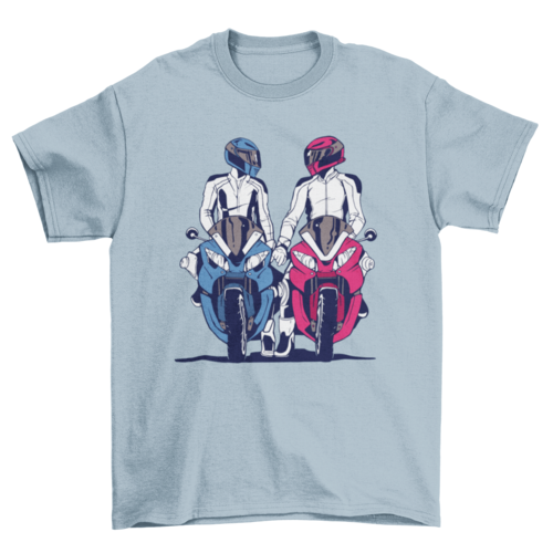 Motorbike Couple T-shirt