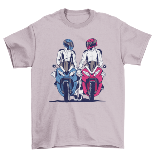 Motorbike Couple T-shirt