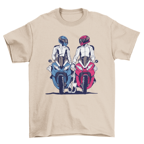 Motorbike Couple T-shirt