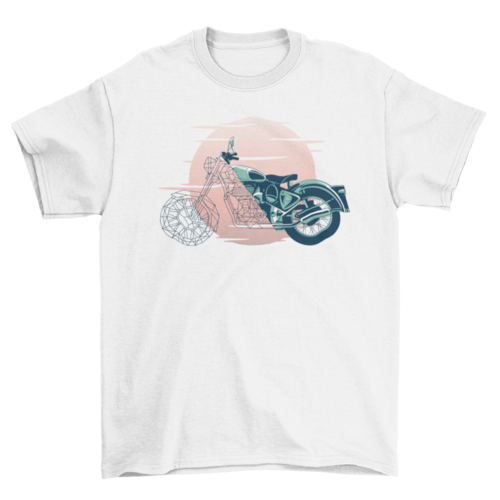 Geometric Motorcycle T-shirt