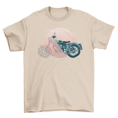 Geometric Motorcycle T-shirt