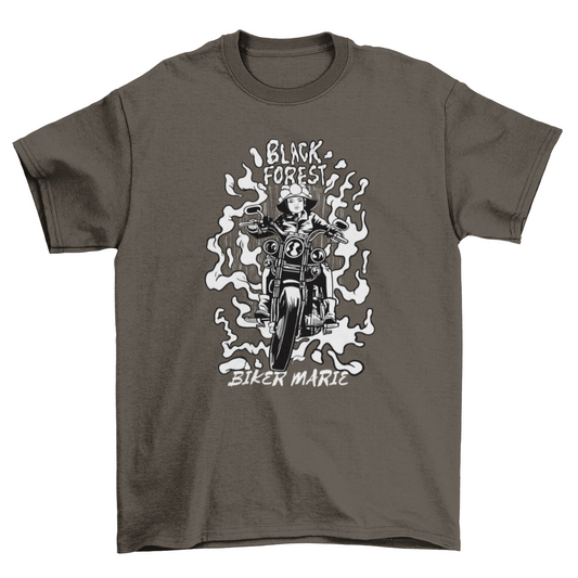 Black Forest Girl Biker T-shirt