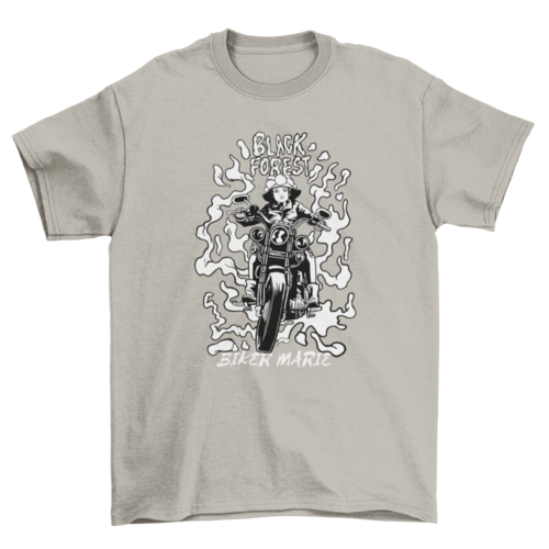 Black Forest Girl Biker T-shirt