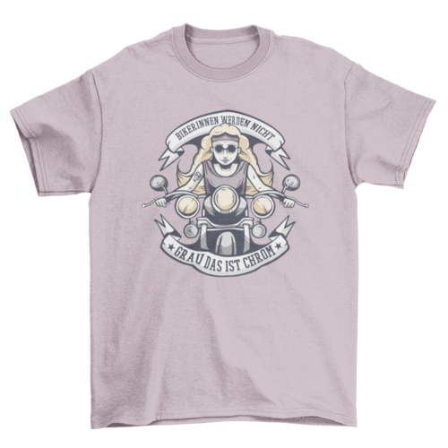 Female bikers german t-shirt