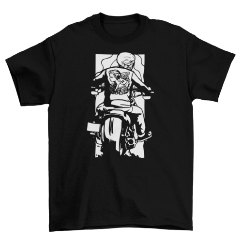 Biker skeleton t-shirt