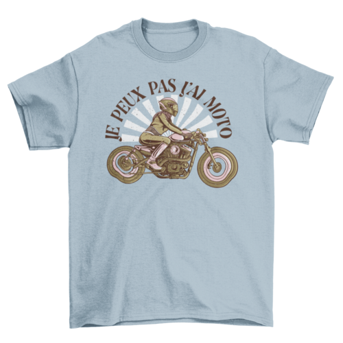 Vintage motorcycle french t-shirt