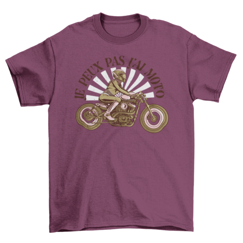 Vintage motorcycle french t-shirt