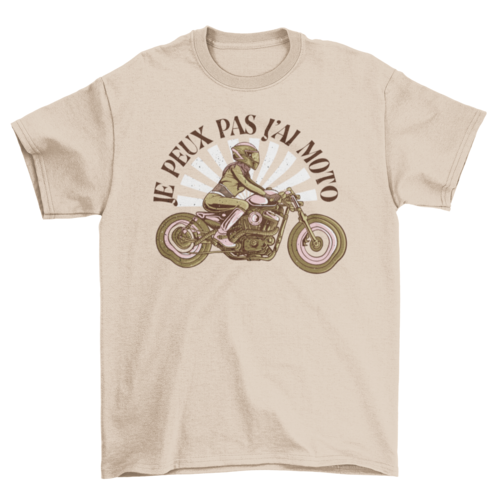 Vintage motorcycle french t-shirt