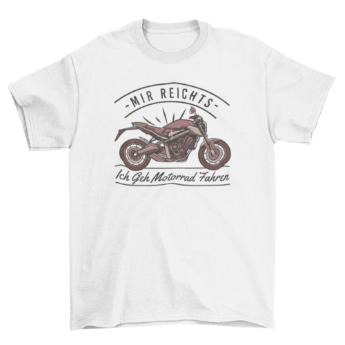 Vintage motorcycle ride t-shirt