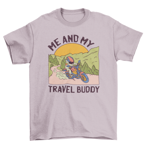 Motorcycle mountain travel t-shirt