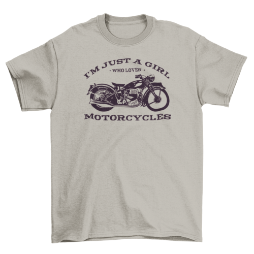 Biker girl quote t-shirt