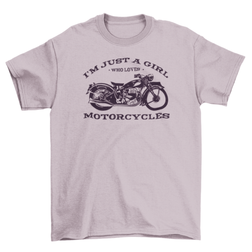 Biker girl quote t-shirt