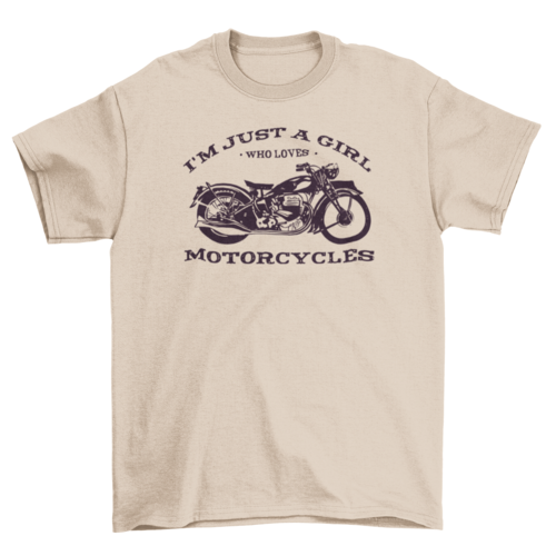 Biker girl quote t-shirt