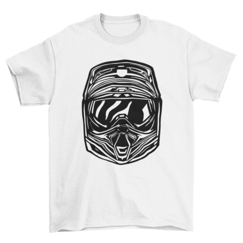 Awesome motorcross helmet t-shirt