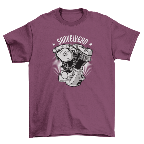 Motorcycle engine t-shirt design