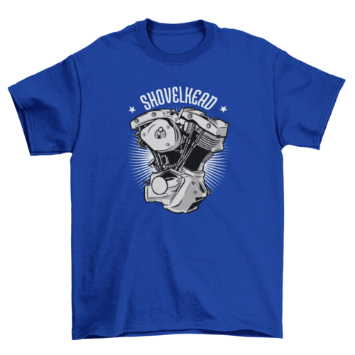 Motorcycle engine t-shirt design