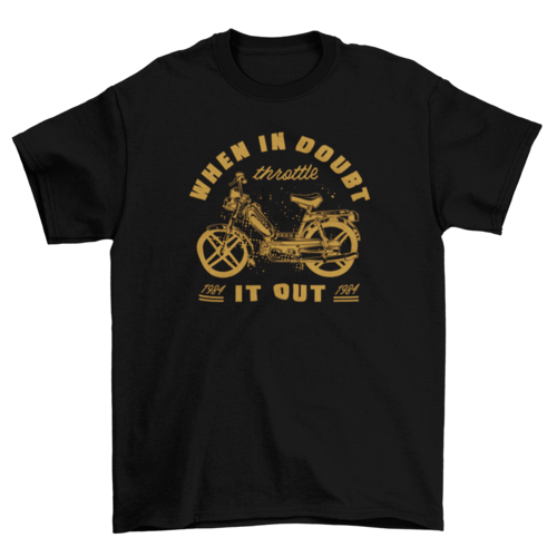 Vintage motorcycle transport t-shirt design