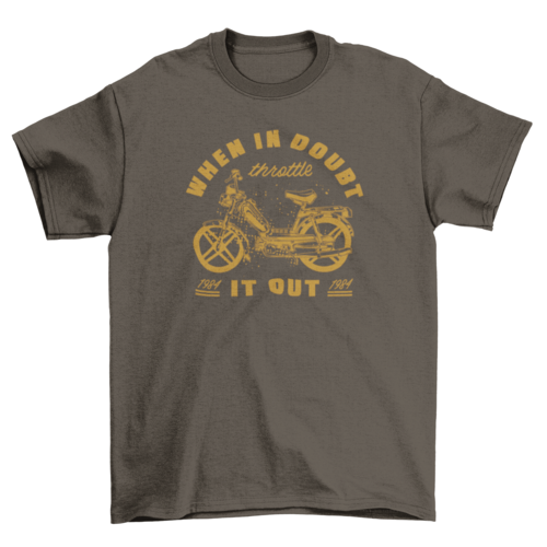 Vintage motorcycle transport t-shirt design