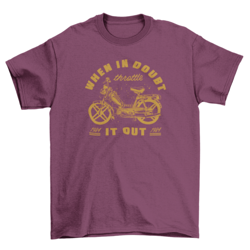 Vintage motorcycle transport t-shirt design