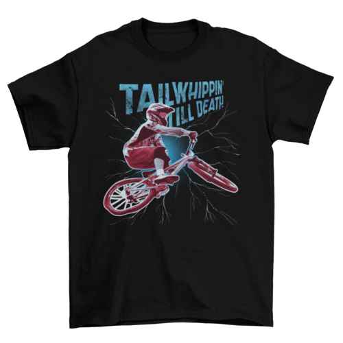 Cool Trick Fashion Bike Transport jumping sport quote "Tailwhippin