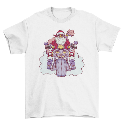 Motorcycle Santa t-shirt