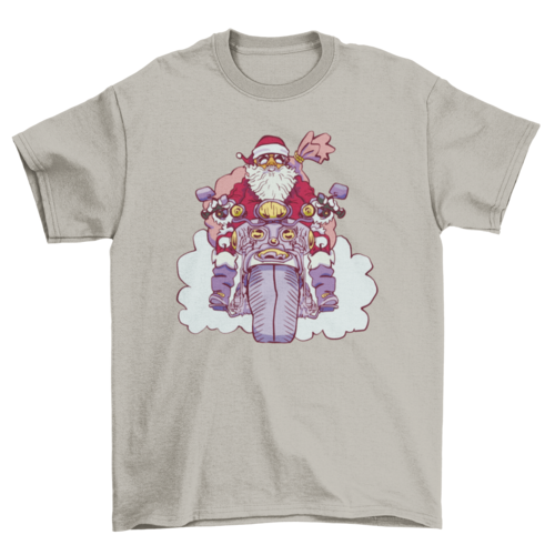 Motorcycle Santa t-shirt