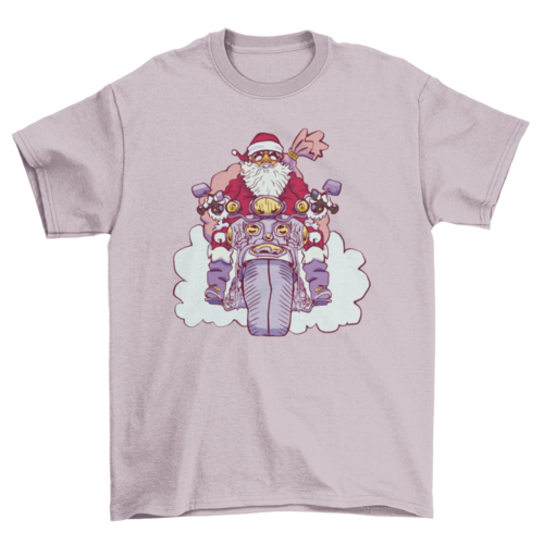 Motorcycle Santa t-shirt