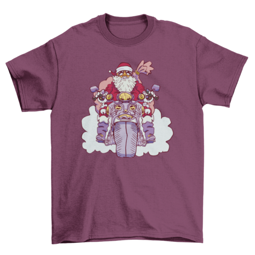 Motorcycle Santa t-shirt