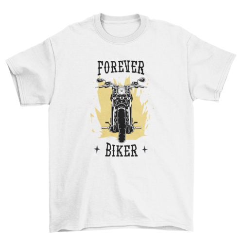 Forever biker t-shirt design