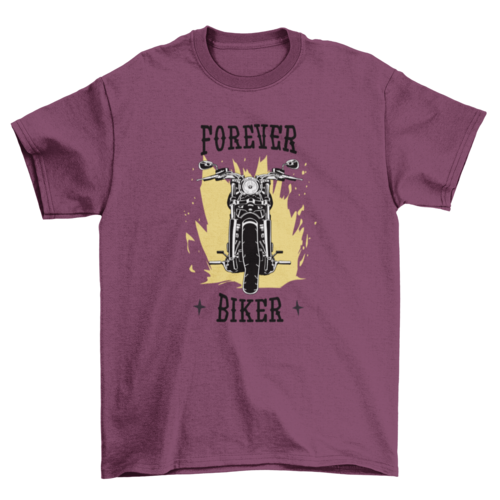 Forever biker t-shirt design