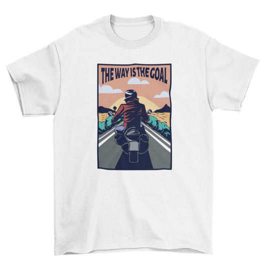 Biker on a motorcycle t-shirt