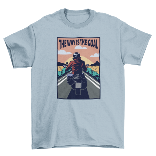 Biker on a motorcycle t-shirt