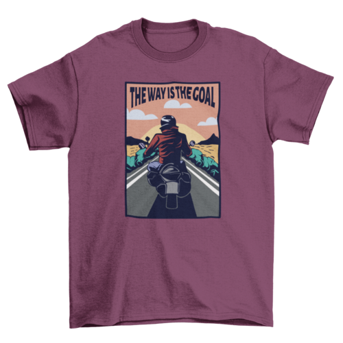 Biker on a motorcycle t-shirt