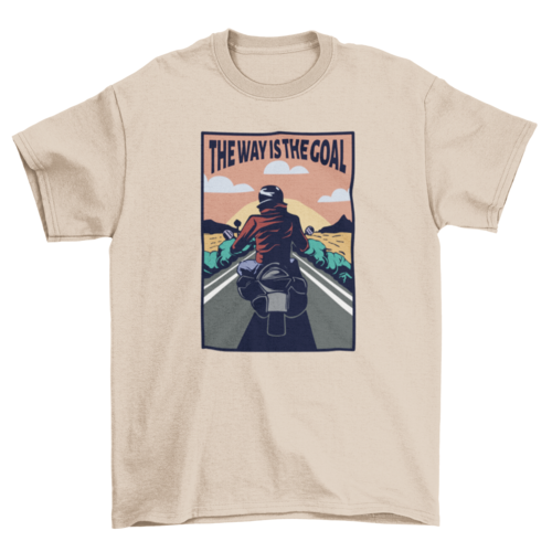 Biker on a motorcycle t-shirt