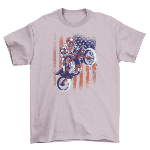 Grunge dirt motorcycle t-shirt