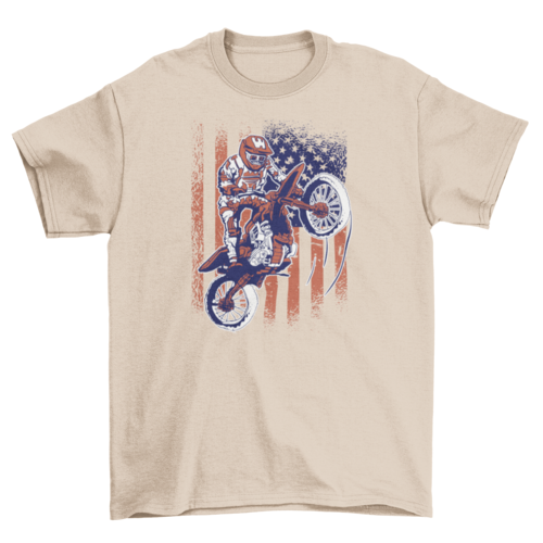 Grunge dirt motorcycle t-shirt