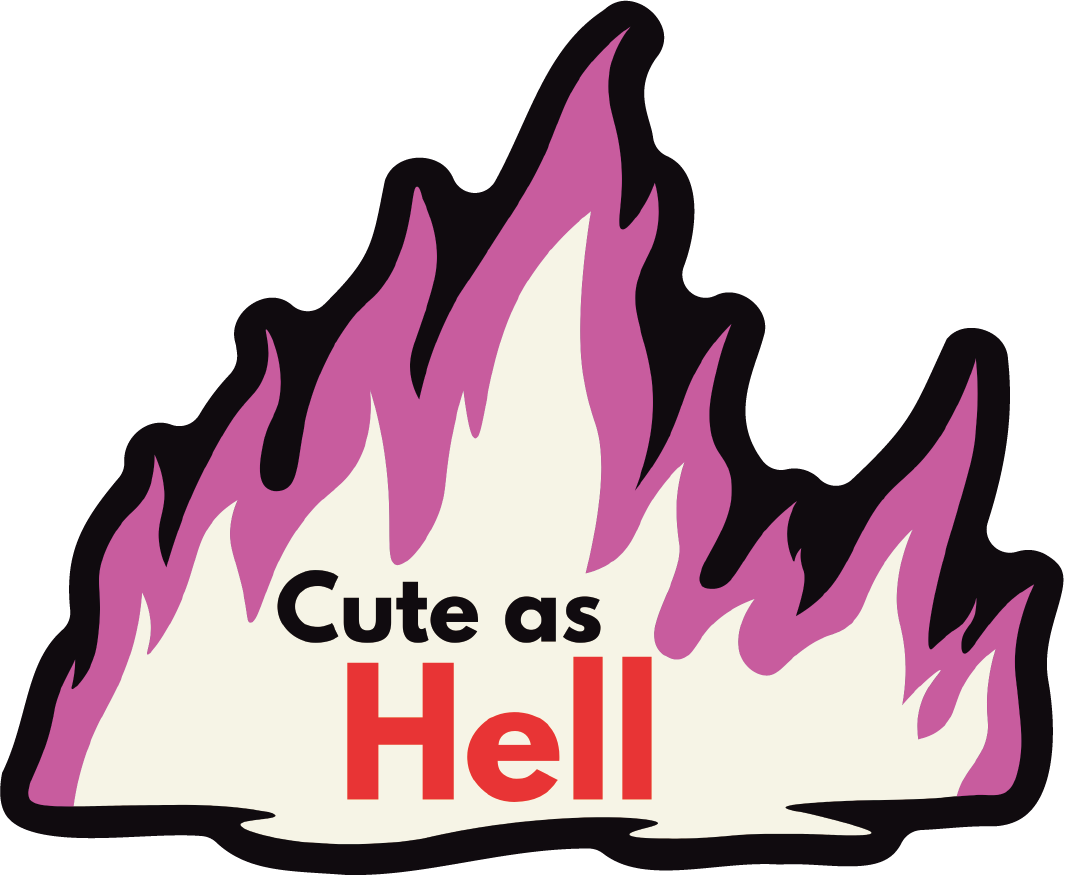 Cute As Hell | Vinyl Die Cut Sticker