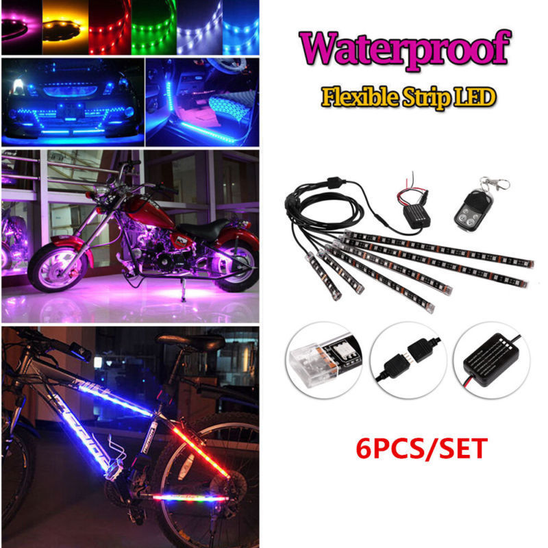 RGB Vioce Control LED Car Motorcycle Glow Lights