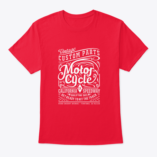 Motorcycle Typography, T-Shirt Graphics, Vectors