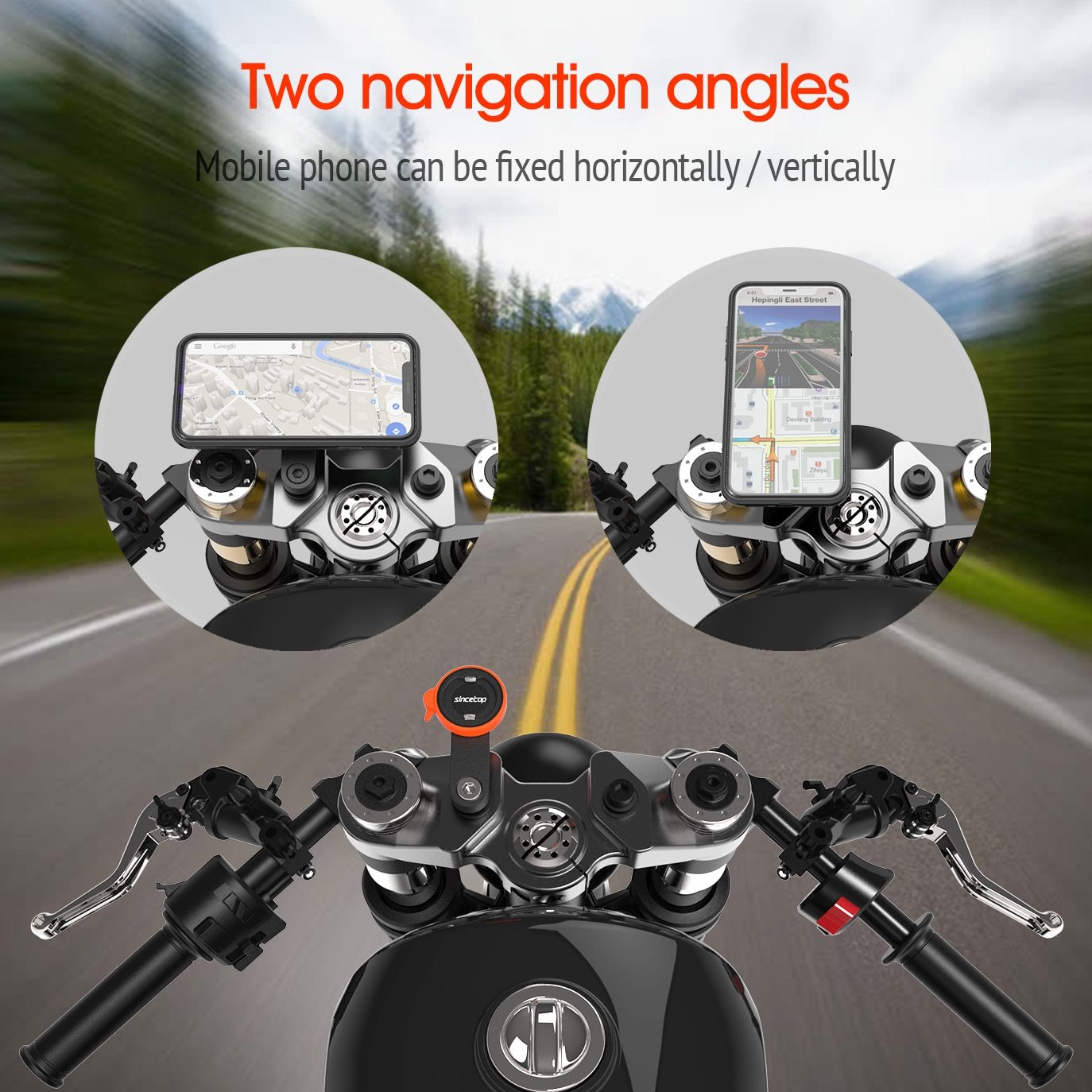 Motorcycle Phone holder For iPhone 11 Pro XsMax 8plus 7s 6