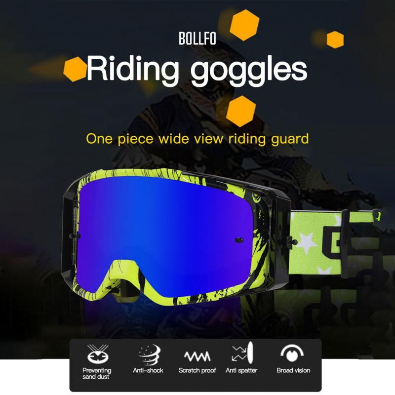 Motorcycle Goggles Riding Glasses Scooter ATV Off-Road Dust Proof