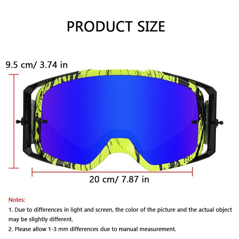 Motorcycle Goggles Riding Glasses Scooter ATV Off-Road Dust Proof