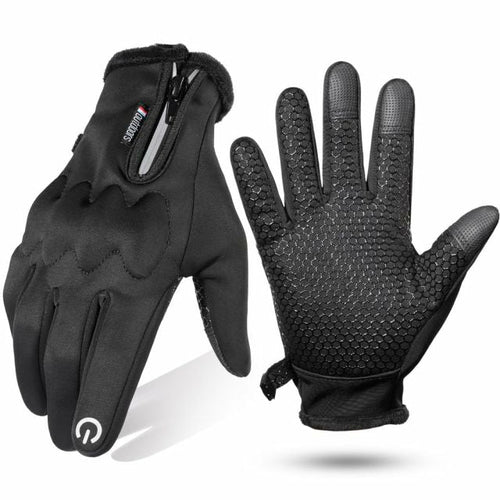 Touchscreen Motorcycle Full Finger Gloves Winter Warm Moto Motocross